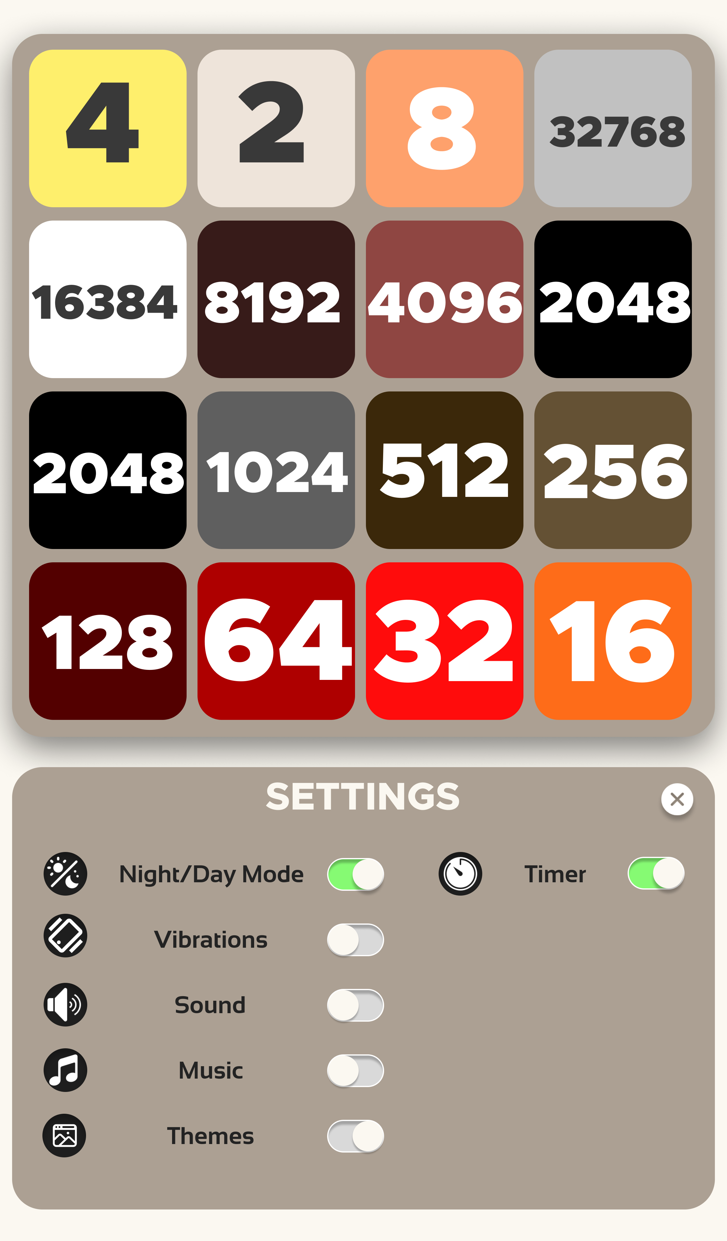 Game board screenshot